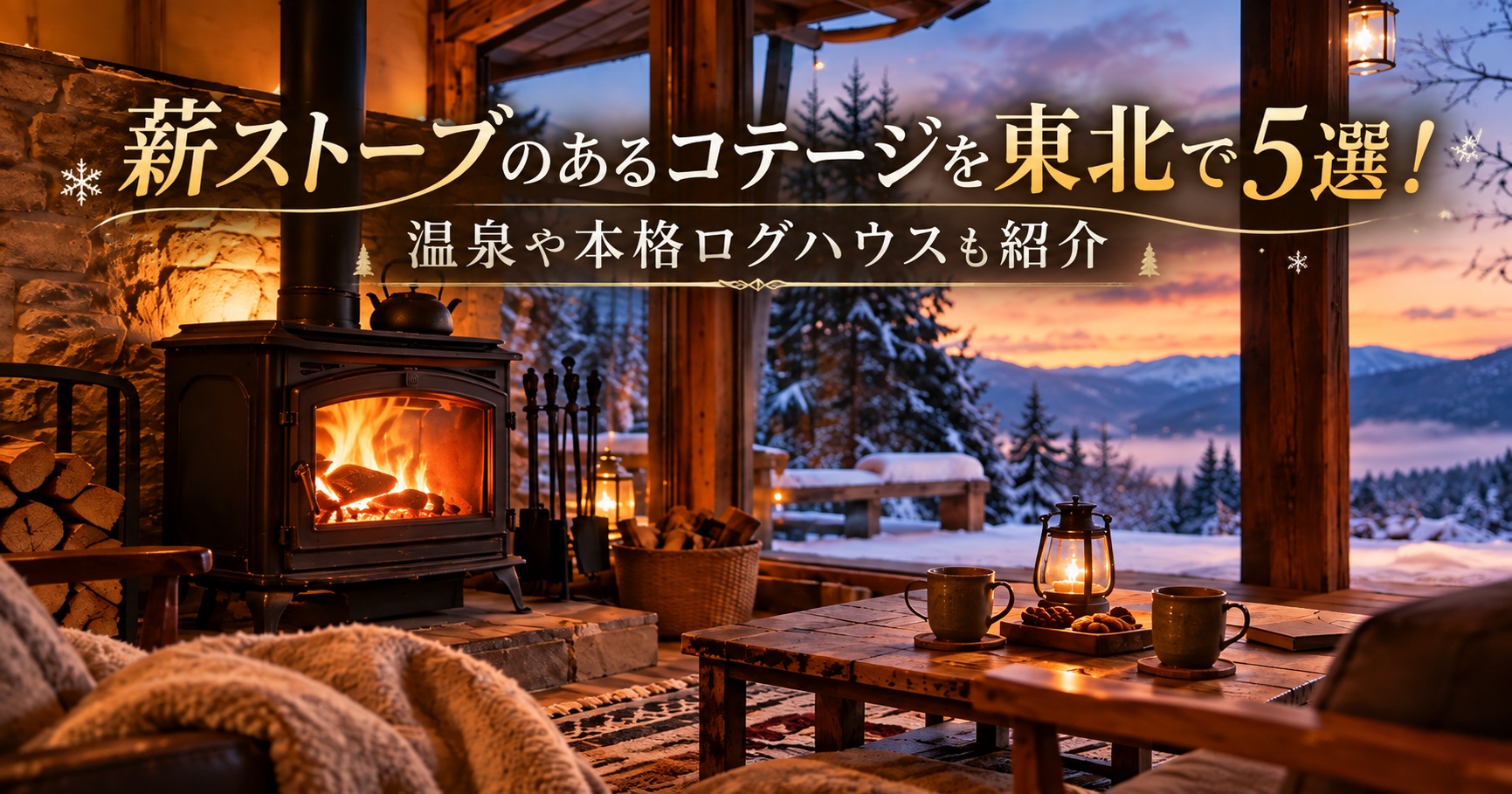 薪ストーブ コテージ 東北